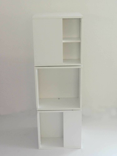 Regalturm weiß drehbar - weiß,, 122