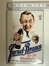 Blechschild Werbung Fernet