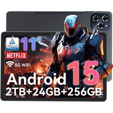 TABWEE W90 4G Tablet 11 Zoll Andriod 15 24GB+256GB 8000mAh Widevine L1 NETFLIX