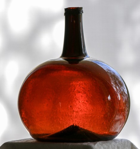Antike flasche mundgeblasen - antike,