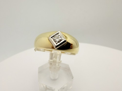 Diamant brillant bandring 14k - bandring,