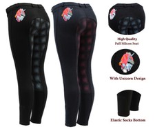 Kinderreithose Mädchen/Kinds REITHOSE Silikon Sitzsocke Unterseite REITHOSE/JODHPU