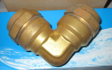 PE Rohr Winkel Rotguss 40 mm