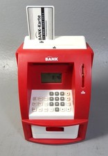 Spardose von Idena "Geldautomat" gut erhalten, mit Spar-Karte, viele Funktionen