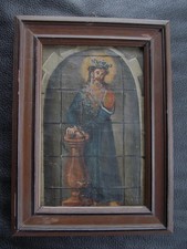 Jesus Christus an eine Spalte Gefesselt altes  Ölbild