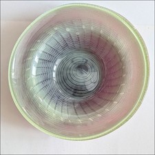 Eisch Glas Schale Rot Grün