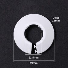 10 stk Abdeck Rosetten rund für Heizkörper Heizungsrohr Kupferrohr Abdeckrosette