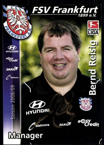 Bernd reisig autogrammkarte - bernd,