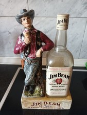 Vintage, JIM BEAM Whiskey Porzellan Figur Cowboy 