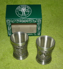 Zinn Stamper Schapsbecher *