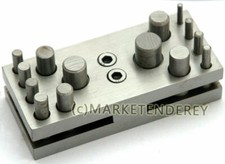 AUSHAUWERKZEUG, Aushauer,  14 Stempel für runde Scheiben, 3 bis 16mm, Neu!