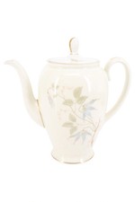 ROSENTHAL SELB-PLöSSBERG Kaffeekanne Porzellan Weiß Blumen Klassisch 20cm