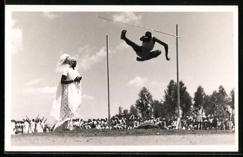 Ansichtskarte leichtathlet - ansichtskarte,