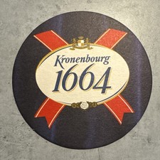 Bierdeckel Coaster Beermat Kronenbourg 1664  #1051#