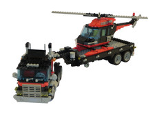 LEGO® 5590 Model Team: Whirl And Wheel Super Truck LKW Tieflader Hubschrauber