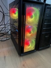 Gaming PC komplett Set - AMD Ryzen 5 5500, 32GB RAM, RX6650XT, Monitor, Tastatur