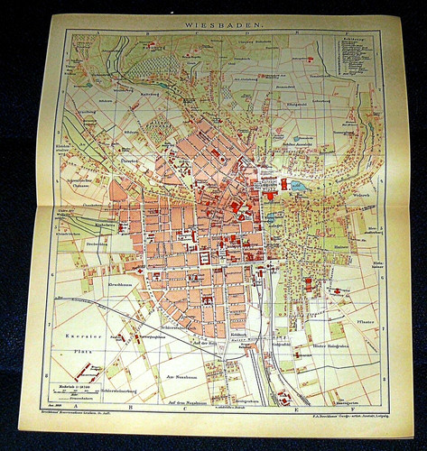 Wiesbaden stadtplan landkarte - wiesbaden,
