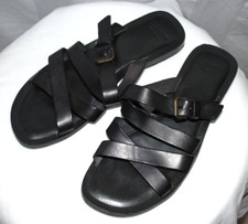 Damen Ledersandale Leo Pucci schwarz Gr. 38