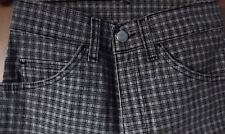 Mustang Jeans Hose Stretch Disco 80er 90er Vintage Karo Grau/Schwarz