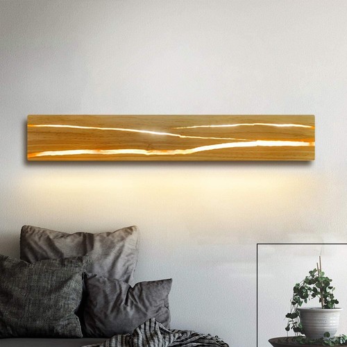 Led wandleuchte holz wandlampe - wandleuchte,