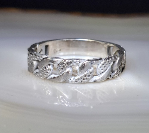Ring silber 925 kettendesign - 925,