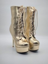 Plateau high heel stiefelette - high,