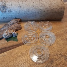 5 Leerspulen Spulen Rundspule Kunststoffspule Angelschnur Garn Draht 4,6x1cm