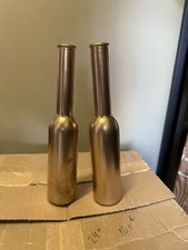 Hochzeits Tisch Deko 24 Flaschen im Goldton