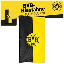 Hissfahne Hochformat Borussia Dortmund 200 x 100 cm Flagge Fahne 2x1 m Logo BVB