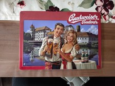 Budweiser Budvar Bier  geprägtes Blechschild Metallschild 20,5 cm x 29,5 cm