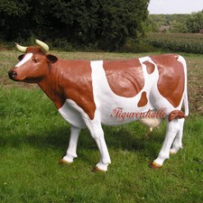 Kuh Braun lebensgroß Figur