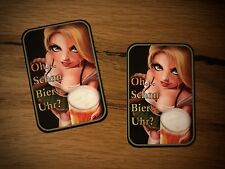 2x BIER Aufkleber Sexy Saufen