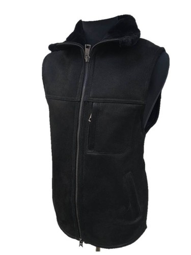 Leder lammfellweste lederweste - leder,