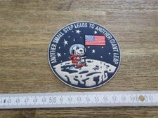 Patch US Army Snoopy Astronaut Apollo Small Step NASA Flight Jacket Aufnäher