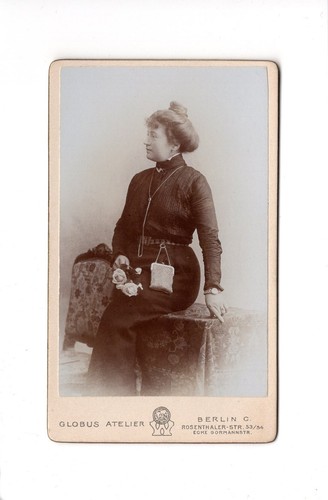 Cdv foto damenportrait feine - foto, /