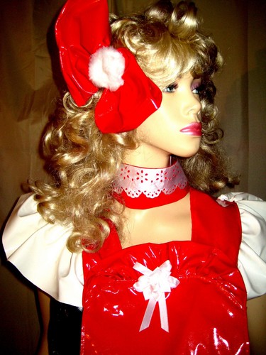 Lackhalsband mit rüschen - ,