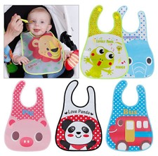 10 Stück Baby-Lätzchen für Jungen und Mädchen mit Klettverschluss und PEVA  T7Z8