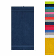HANDTUCH aus Bio-Baumwolle 50x100cm Aufhänger Frottier NEU Daiber MB442