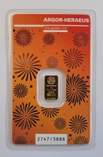 1g Goldbarren Argor-Heraeus Ochse 2021