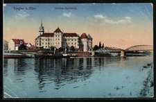 Ansichtskarte torgau elbe - a.,