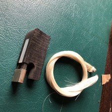 Bogenfrosch Ebenholz Mit Ring + Brauchbaren Bezug Gebraucht/ Defekt  Kontrabass