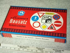 (195) H0 Verkehrsschilder in OVP, VEB Modellspielwaren