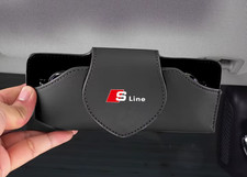 KFZ Sonnenbrillenhalter Leder Magnet Clip Sonnenblende Audi Pendant A1 A3 A4 Q5