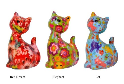 Spardose katze caramel aus - spardose,