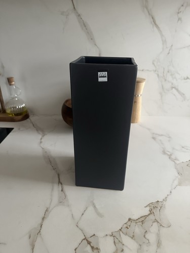 Asa vase schwarz eckig - asa, keramik
