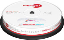 20-PRIMEON BD-R DL 50GB 8x photo ultragloss Printable,Glänzend glossy Bedruckbar