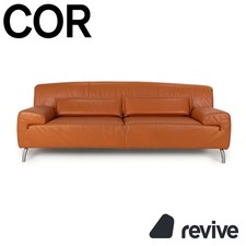 Cor Leder Dreisitzer Orange