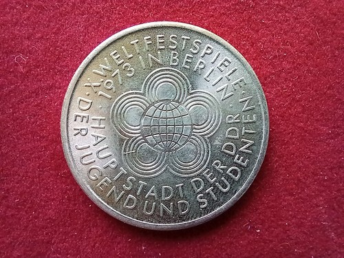 Ddr mark 1973 münze - ddr, 10