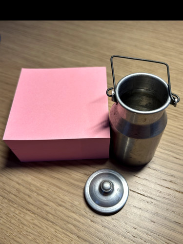 Milchkanne aus aluminium mit - aus,