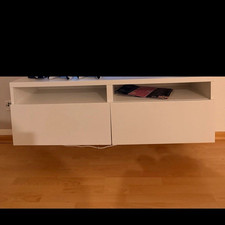 TV-Lowboard weiß matt